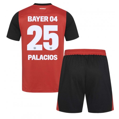 Dětský fotbalový dres Bayer Leverkusen Exequiel Palacios #25 2024-25 Domácí Krátký Rukáv (+ trenýrky)